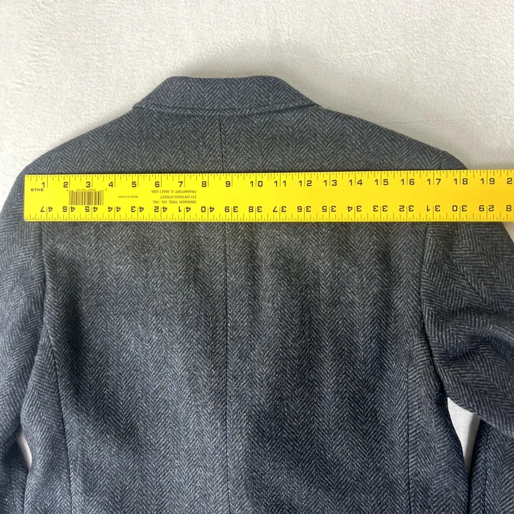 Imperial By Haggar Blazer Sport Coat Men’s 38 100% Wool Blue Herringbone USA